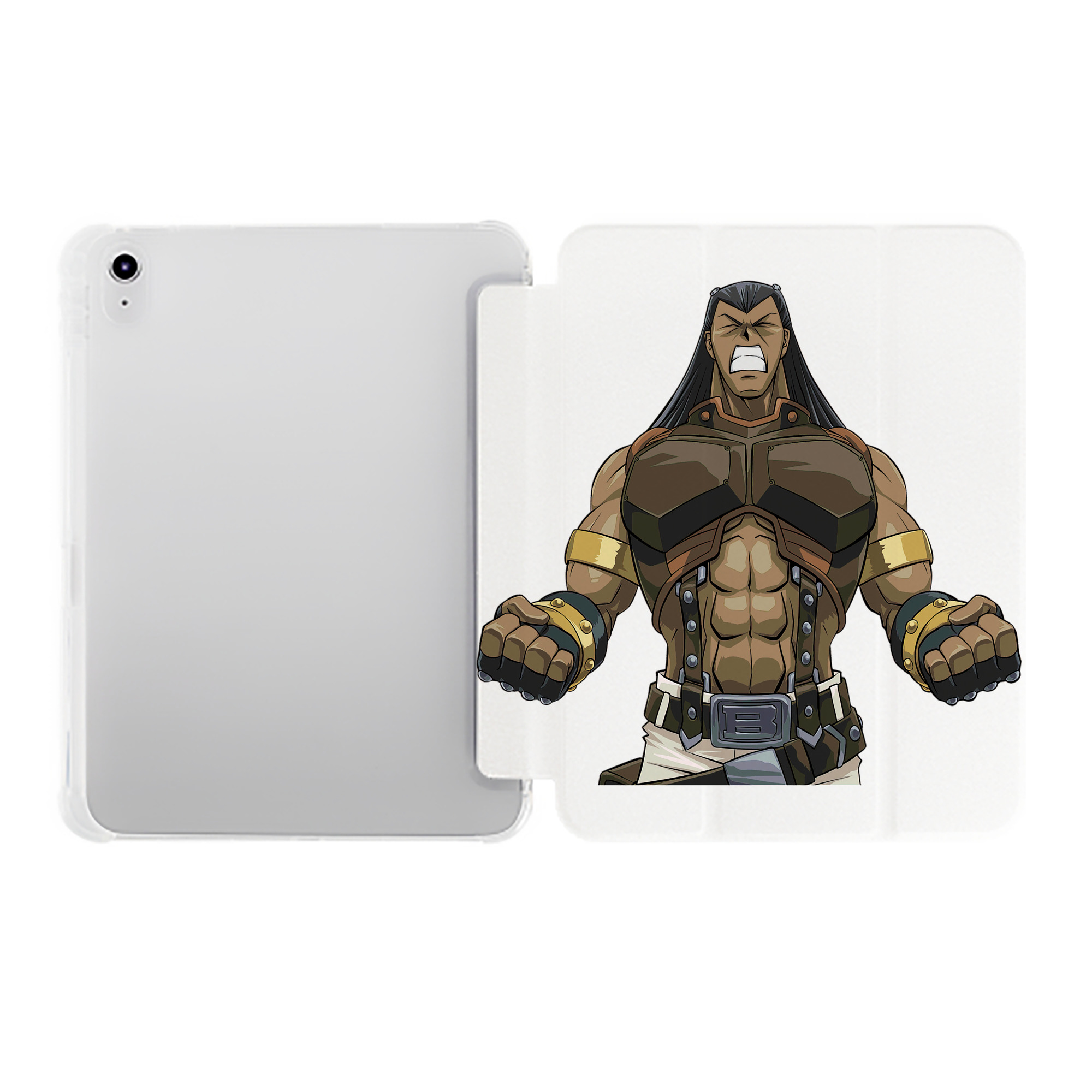 （画像用） 遊☆戯☆王 Yu-Gi-Oh! IPad ケース ペン収納付き 三つ折りスタンド PUレザー×シリコン 対応機種9.5/10.5/10.9インチ